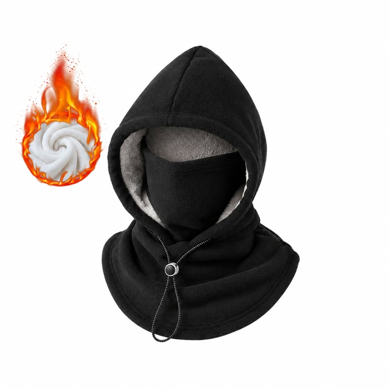 Fleece Double Layer Integrated Hat