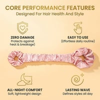 Multi-function Satin Heatless Hair Curler & Hair Tie Non