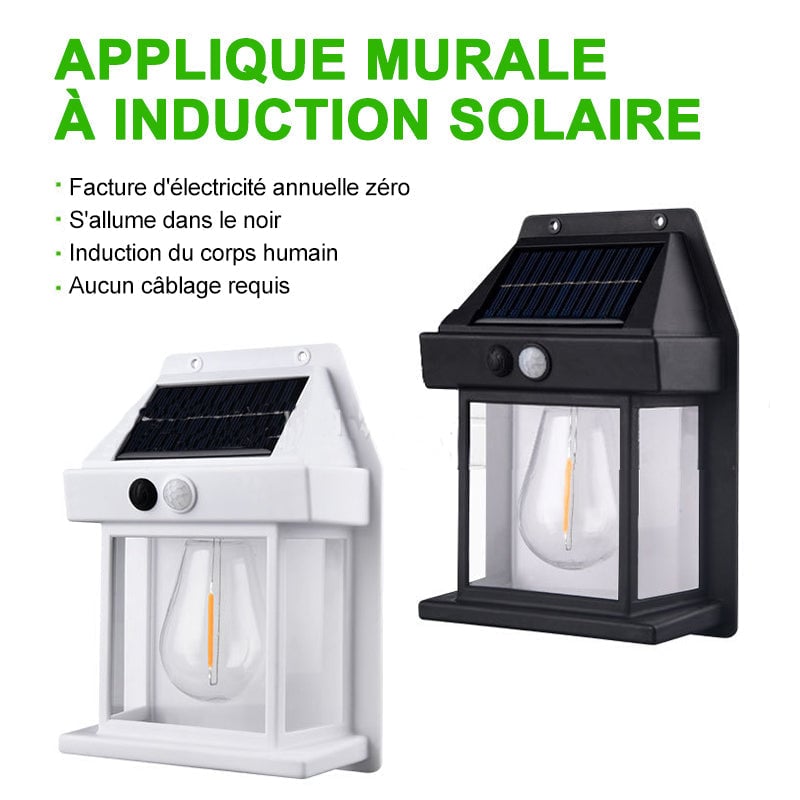 ☀Applique murale solaire en tungstène pour l'extérieur☀