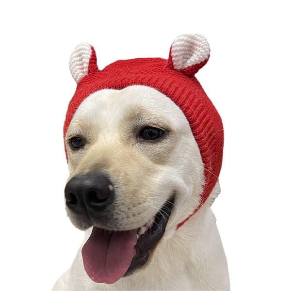 Dog Ear Muffs Noise-Protection Knitted Hat