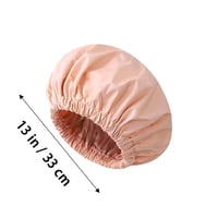 Satin Lined Waterproof Double Layer Shower Cap