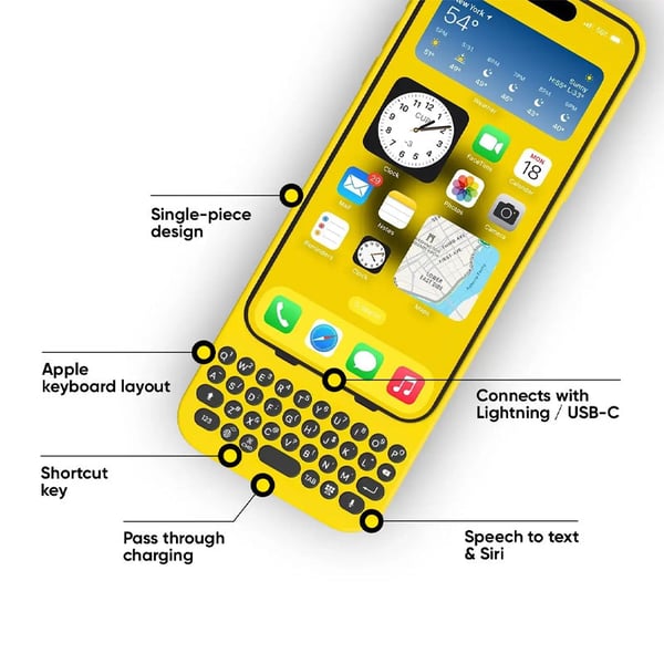 Keyboard Case for iPhone 15 Pro