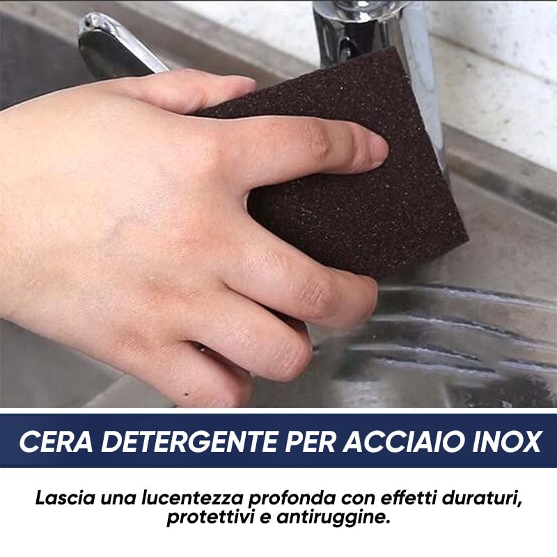 Pasta magica per la pulizia dell'acciaio inossidabile