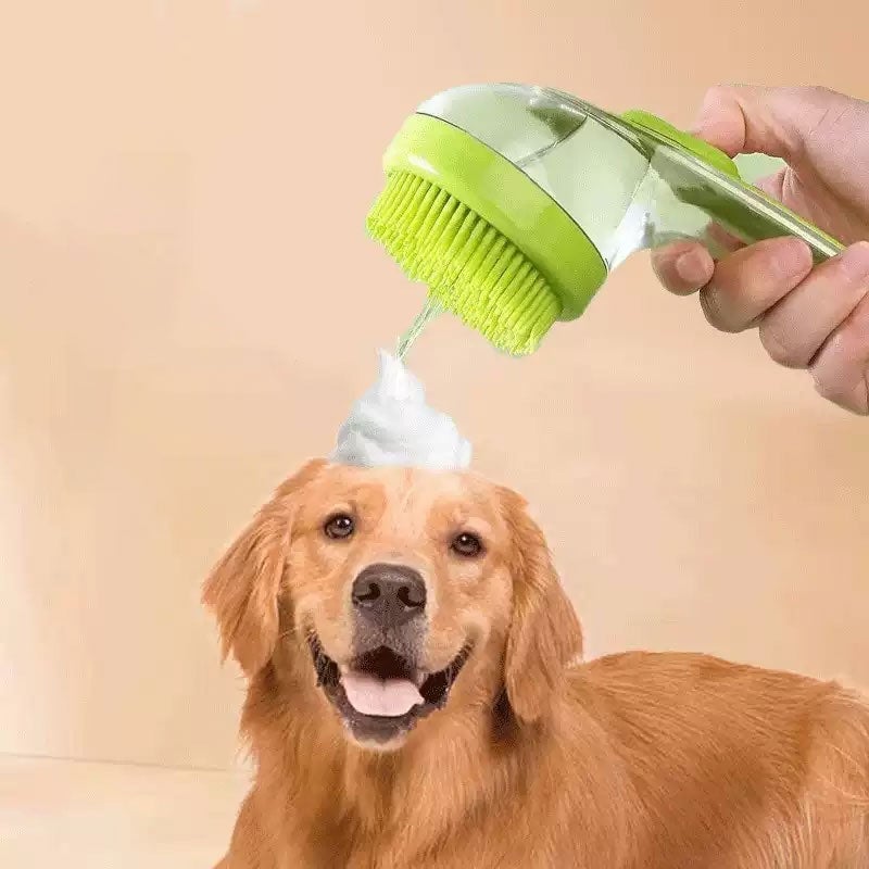 Press-to-Dispense Bath Brush (18 cm)