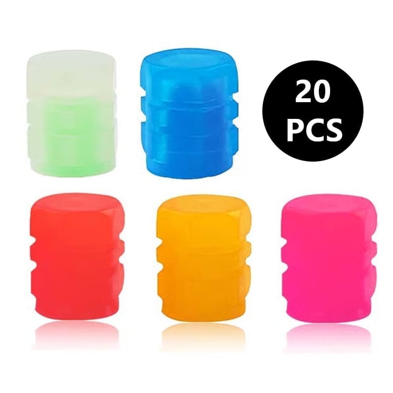 Universal Fluorescent Tire Valve Caps (4 PCS/Set)