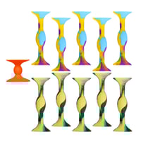 HugOutdoor Dartpfeile mit Saugnapf, farbig, 10 Stück