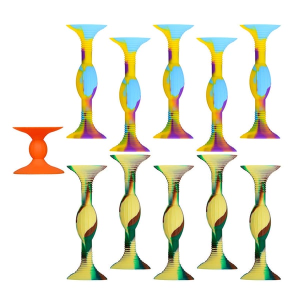 HugOutdoor Dartpfeile mit Saugnapf, farbig, 10 Stück