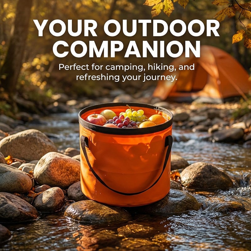 20L Collapsible Outdoor Water Bucket