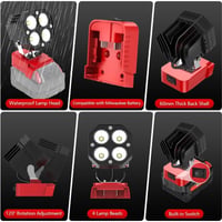 💡 Portable LED Work Light for 18V Battery