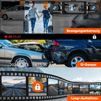 4-Kanal-Fahrrekorder Mit Rundumüberwachung