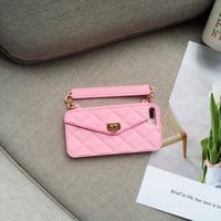 Etui pour téléphone portable avec chaîne en silicone souple