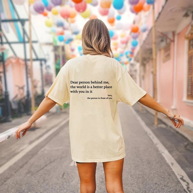 'Dear Person Behind Me' Unisex T-skjorte