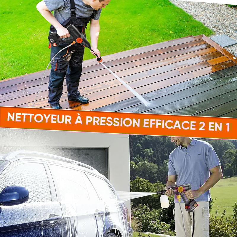 Sakerplus Nettoyeur à pression portable sans fil