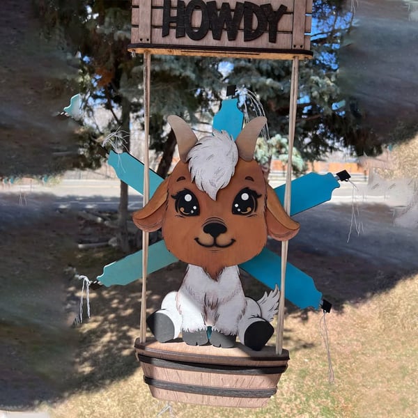 Animal de jardin Windspinner Courtyard Windmill Art Decoratio