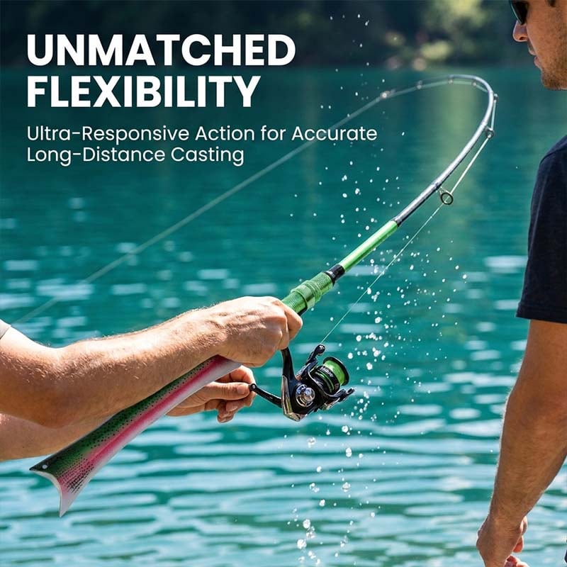 Fish-shaped telescopic rod