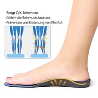 Orthopädische Einlegesohle Mit Bogenstütze, Unisex