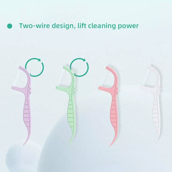 Disposable Floss Picks Twin-Line