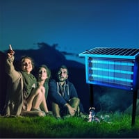 Triple Tube Solar Powered Mosquito Zapper