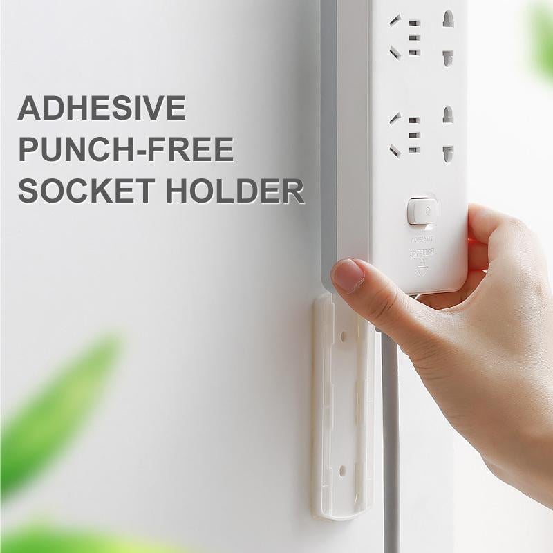 Adhesive Punch-free Socket Holder