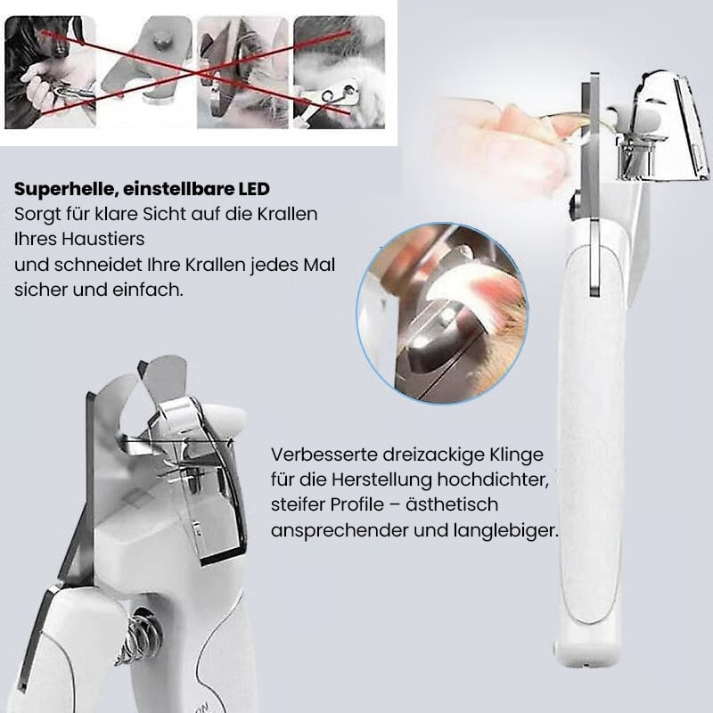 Haustier-Nagelknipser mit LED-Licht
