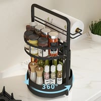 Sakerplus® Rotating Spice Rack Organizer Countertop