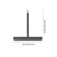 Rubber strip cleaning wiper