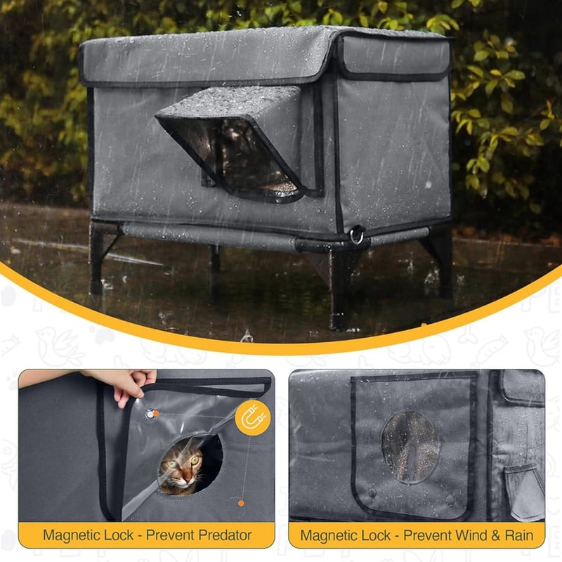 Sakerplus Premium Heated Cat House