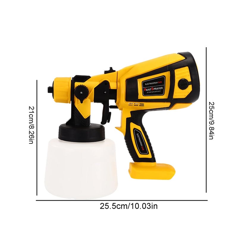 Removable electric paint gun
