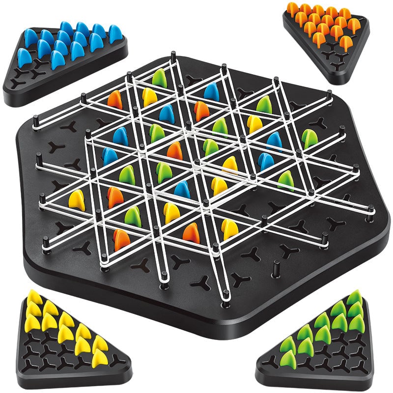 Gioco di scacchi a triangolo a catena, da 2 a 4 giocatori