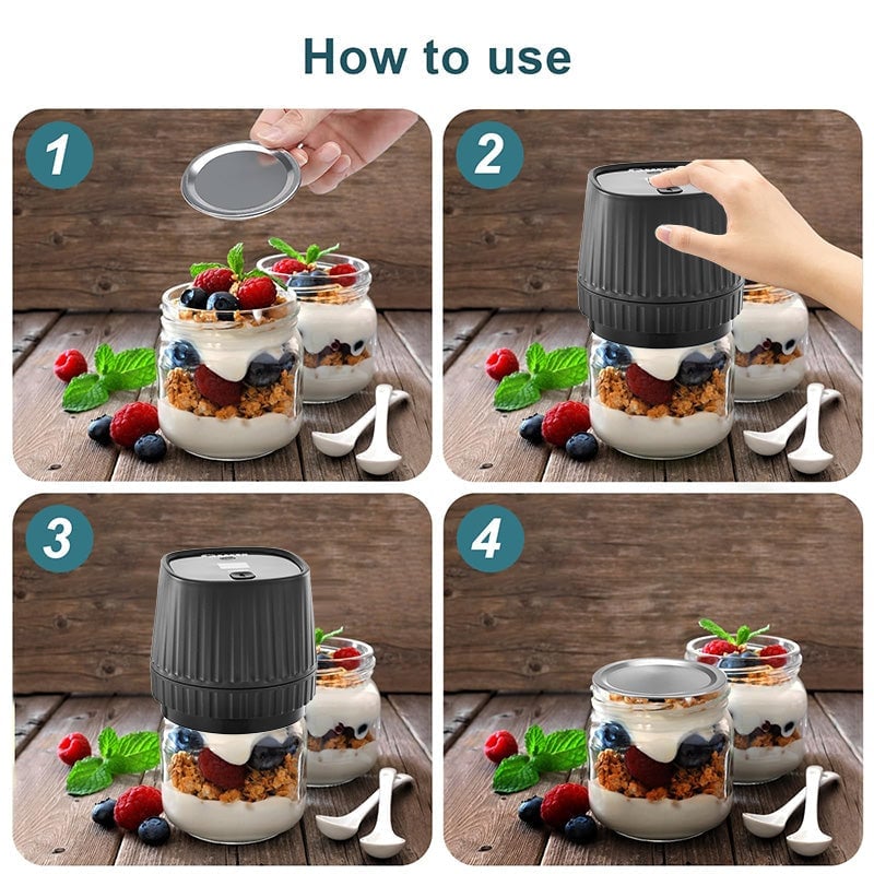 Sakerplus® Electric Mason Jar Vacuum Sealer Kit