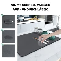 💦Super saugfähige Abtropfmatte für die Küche