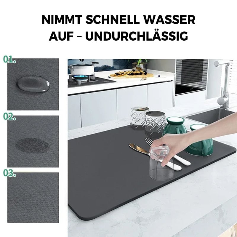 💦Super saugfähige Abtropfmatte für die Küche