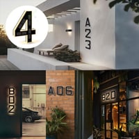 Solar-Powered Outdoor House Number Light