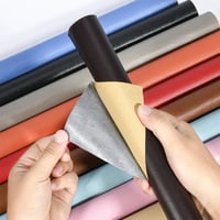 Self-adhesive leather refinisher