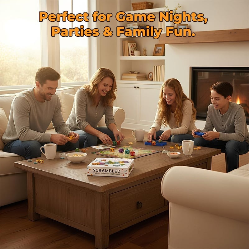 Scrambled Dice Word Game Set