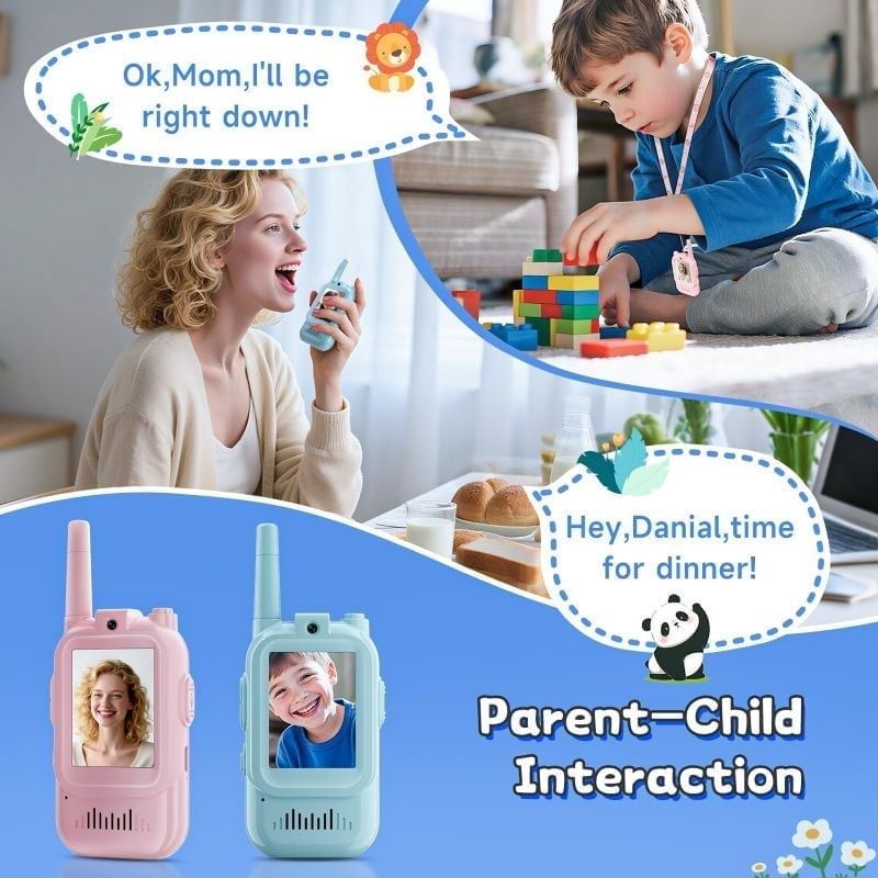 Sakerplus Rechargeable Video Walkie Talkies for Kids