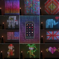 Color Waves LED Curtain Sync Lights