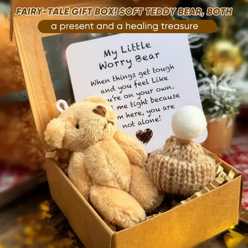 Handmade Mini Plush Teddy Bear in Box