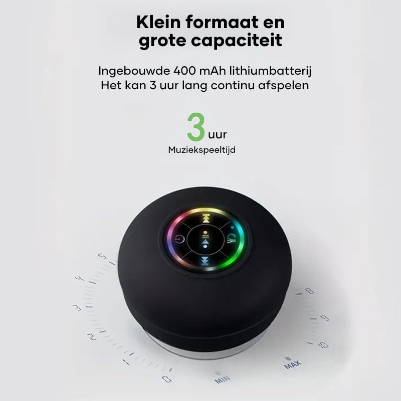 【sale】Mini Bluetooth-doucheluidspreker met ledlicht