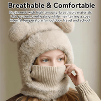 ❄️ 4-in-1 Winter Warmth Integrated Kids' Hooded Hat