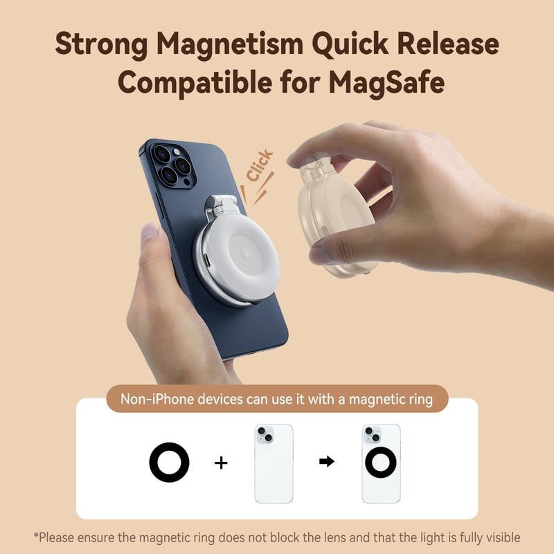 3-in-1 Magnetic Beauty Selfie Light for Phones