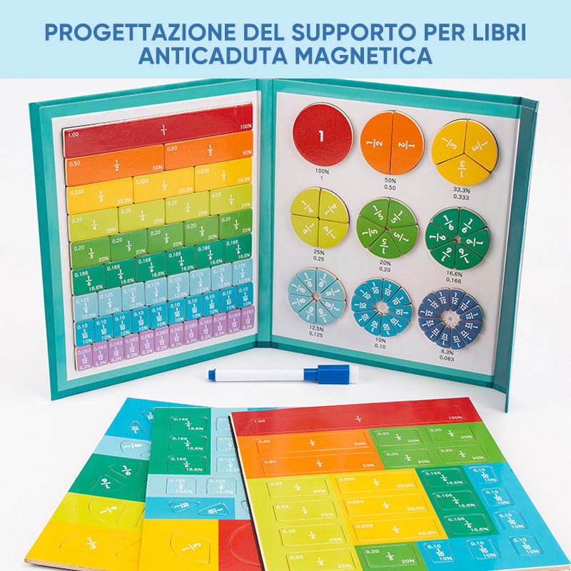Puzzle magnetico con frazioni di libri per bambini