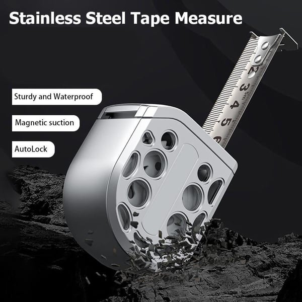 Stainless Steel Retractable Waterproof Measuring Ruler