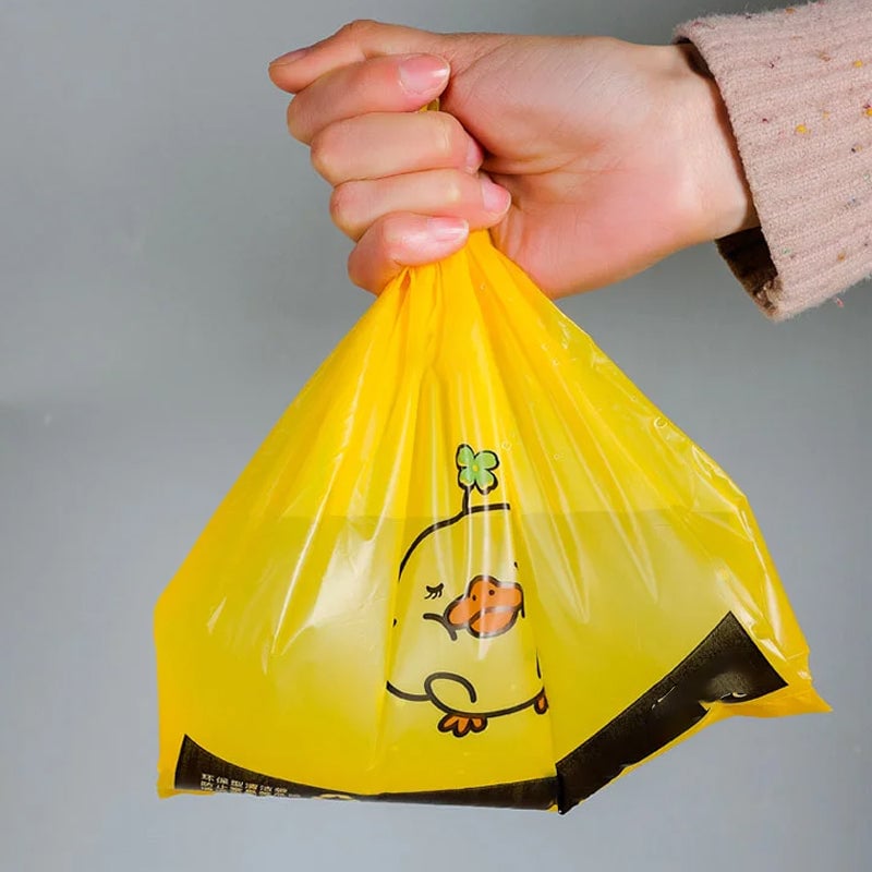 Sale-Cute Duck Portable Garbage Bag