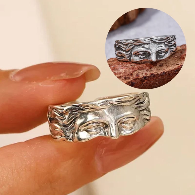 Vintage Venus Half Face Ring