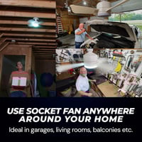 Sakerplus Socket Fan