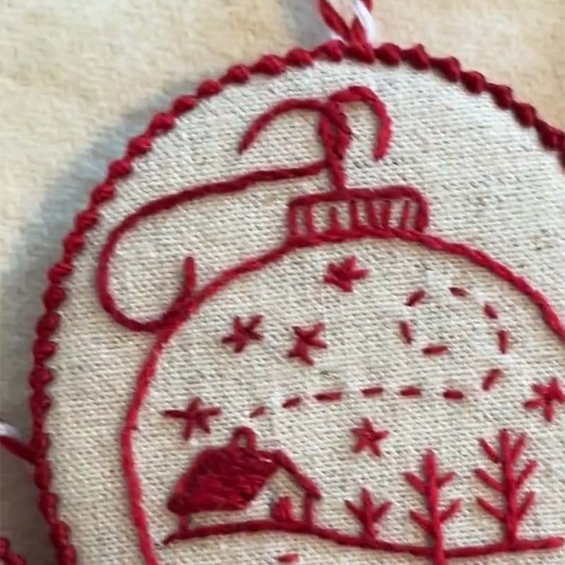 Handstickerei-Set für Weihnachtsschmuck