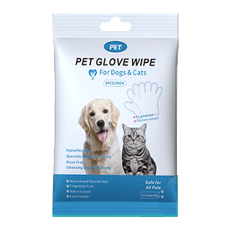 Pet Glove Wipes för Hundar & Katter