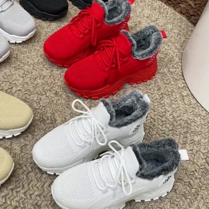 Thick-soled Plus Velvet Low-cut Lightweight Ankle Boots