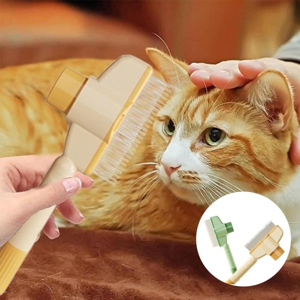 【Sale】 Self-cleaning Pet Flea Comb Grooming Brush
